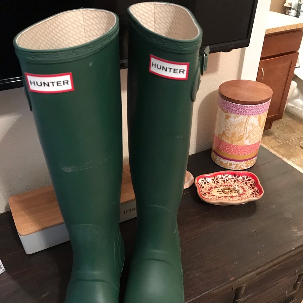 Hunter Boots- Olive Green